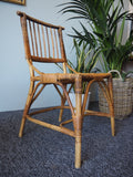 Vintage Retro Bamboo Table & 2 x Chairs 1970s - erfmann-vintage