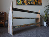 Rustic Shabby Chic Pine Kitchen Bench / Hallway Seat - erfmann-vintage