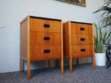 Mid Century 1950s Bedside Cabinets Swedish Bodafors - erfmann-vintage
