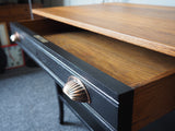 Vintage Mid Century Hallway Console Table Desk Solid Oak - erfmann-vintage