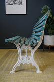Victorian Cast Iron and Wood Slatted Two Seater Garden Bench