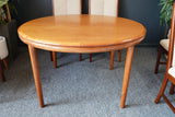 Mid Century Large Extending Dining Table & 6 chairs White & Newton Ltd
