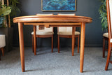 Mid Century Large Extending Dining Table & 6 chairs White & Newton Ltd